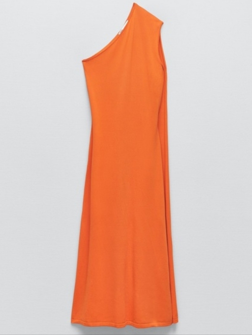 ZARA LONG KNIT CAPE DRESS ORANGE SIZE M - Picture 14 of 15
